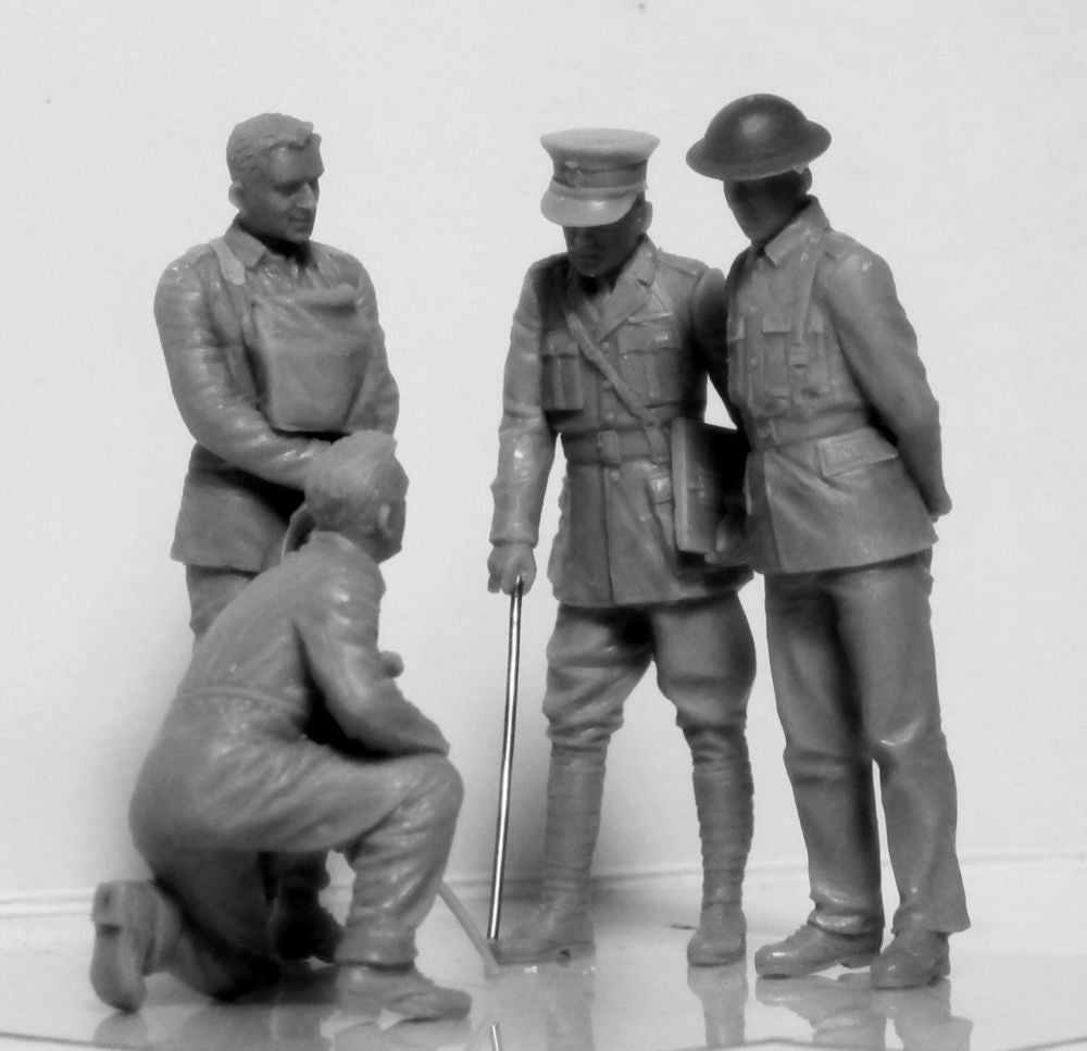 WWI British Tank Crew (4 figures)