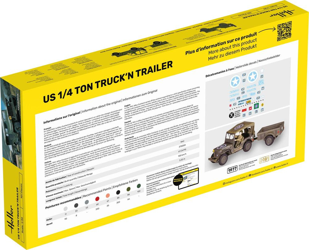 US 1/4 Ton Truck 'n Trailer