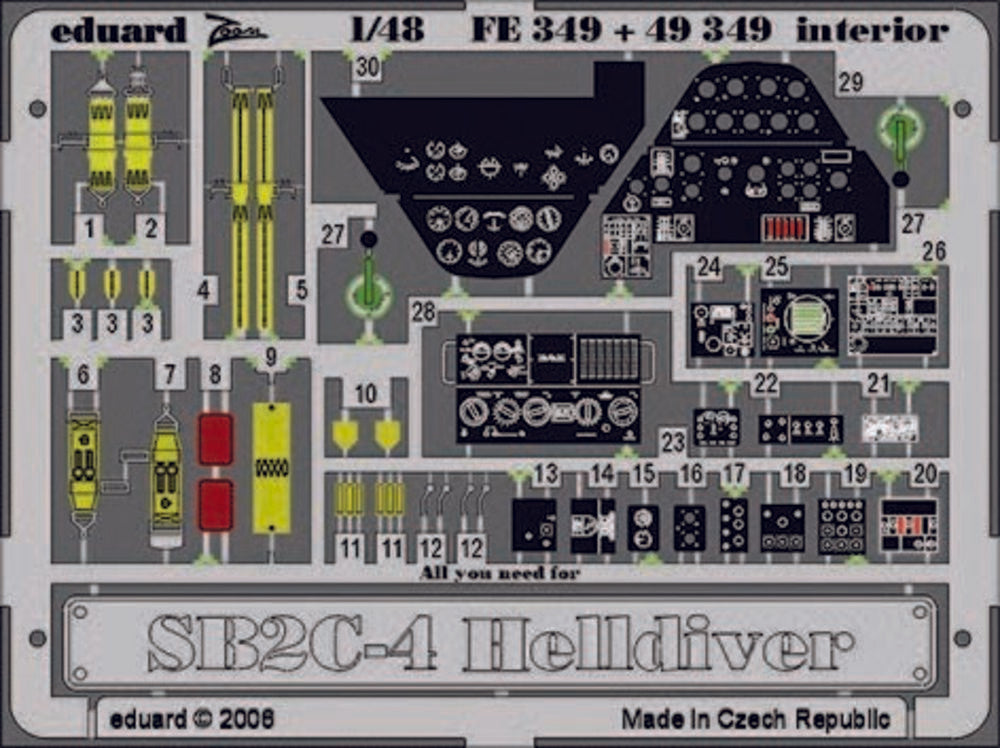 SB2C-4 Helldiver interior F��r Revell-Monogram Bausatz