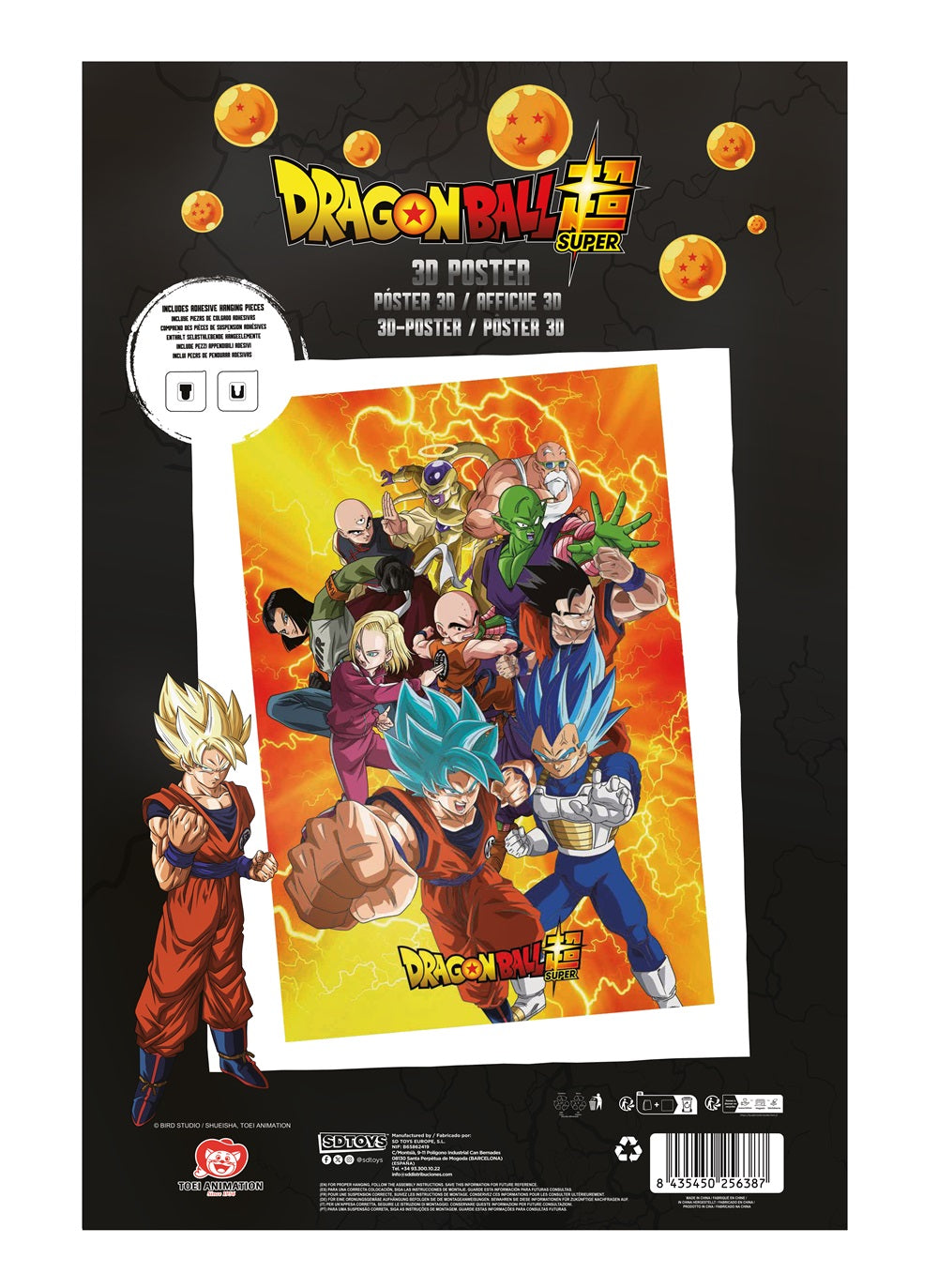 DRAGON BALL SUPER - Survival Heroes - Poster 3D - 58x38cm
