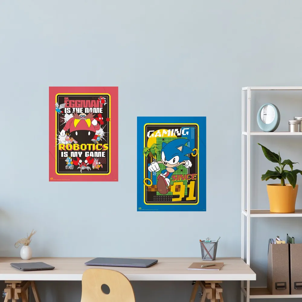 SONIC - Set of 2 Mini Posters 38x52cm