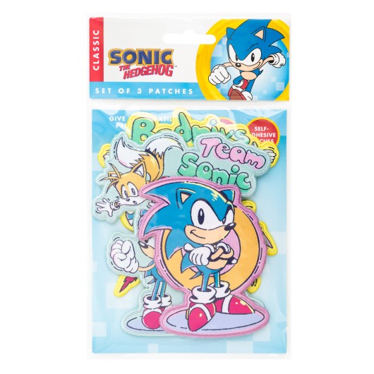 SONIC - Set of 3 Iron-on Patch