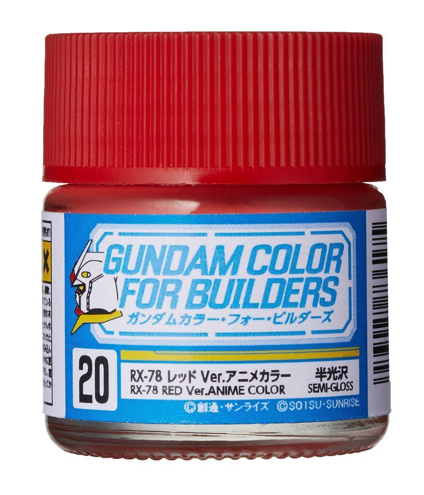 Mr Hobby -Gunze Gundam Color For Builders (10ml) RX-78 RED Ver.