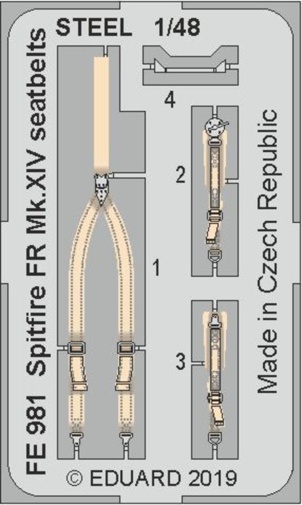 Spitfire FR Mk.XIV seatbeltsSTEEL f.Airf