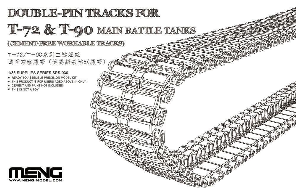 Double-Pin Tracks for T-72 & T-90 Main Battle Tanks(Cement-Free Worka