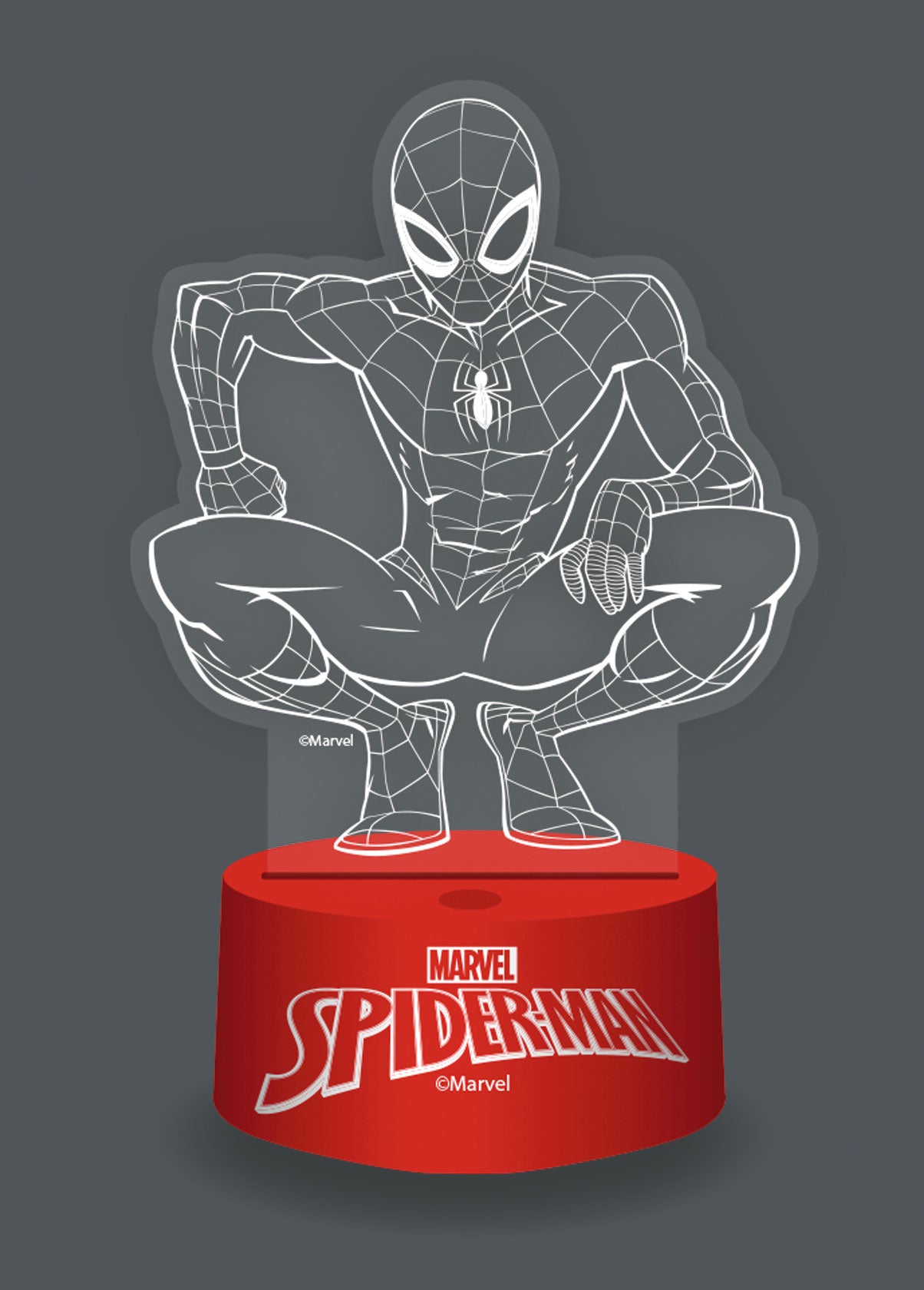 SPIDER-MAN - Lampe 3D RGB avec Télécommande
