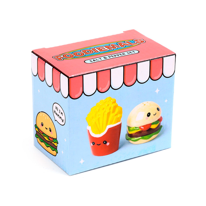 KAWAII - Burger & Fries - Salt and Pepper Shakers Set