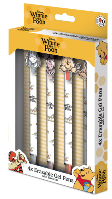 WINNIE THE POOH - 4 Head Topper Erasable Gel Pens