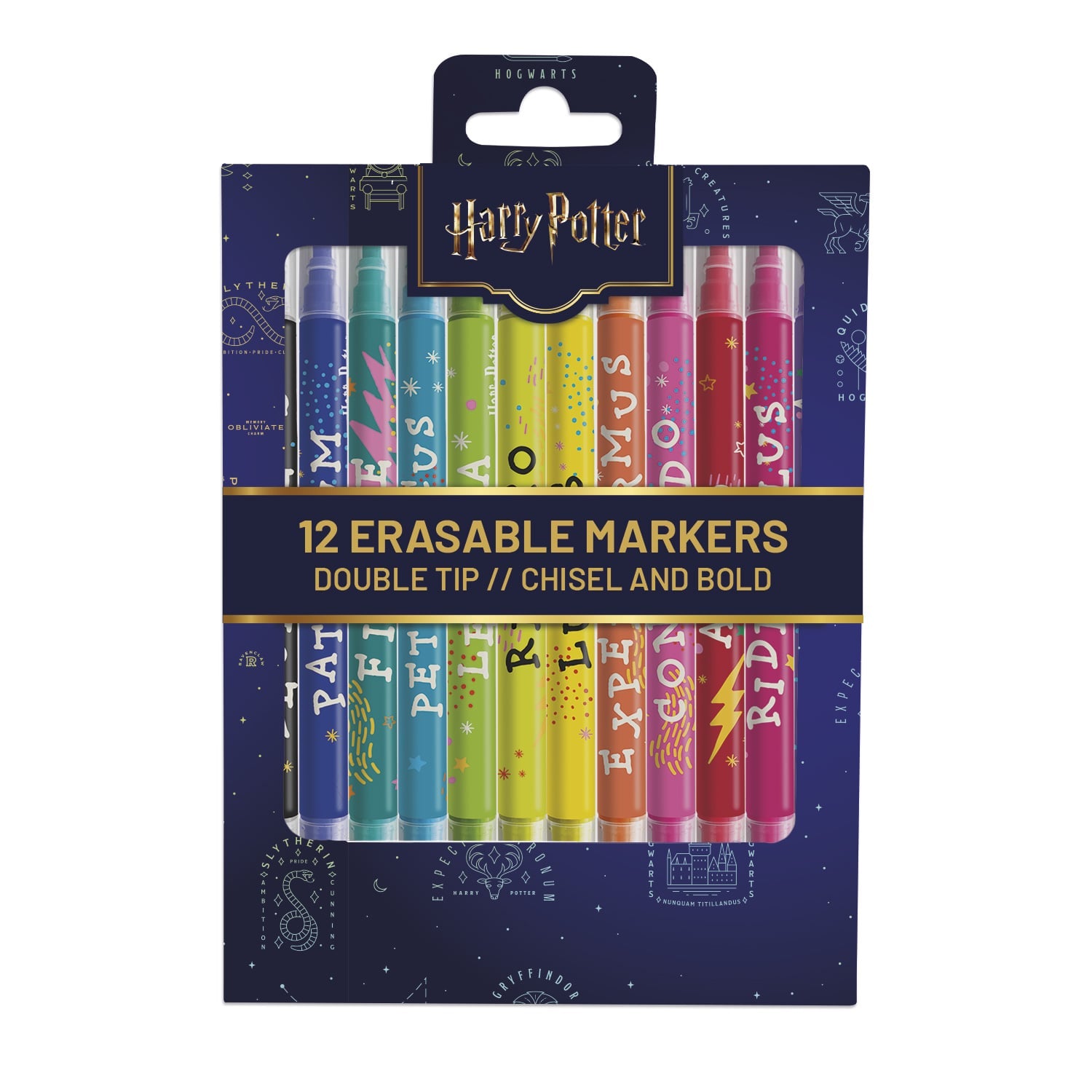 HARRY POTTER - Set of 12 Eraseable Markers