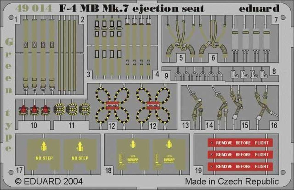 F-4 Phantom II MB Mk.7 Ejection Seat Green f��r Hasegawa Bausatz