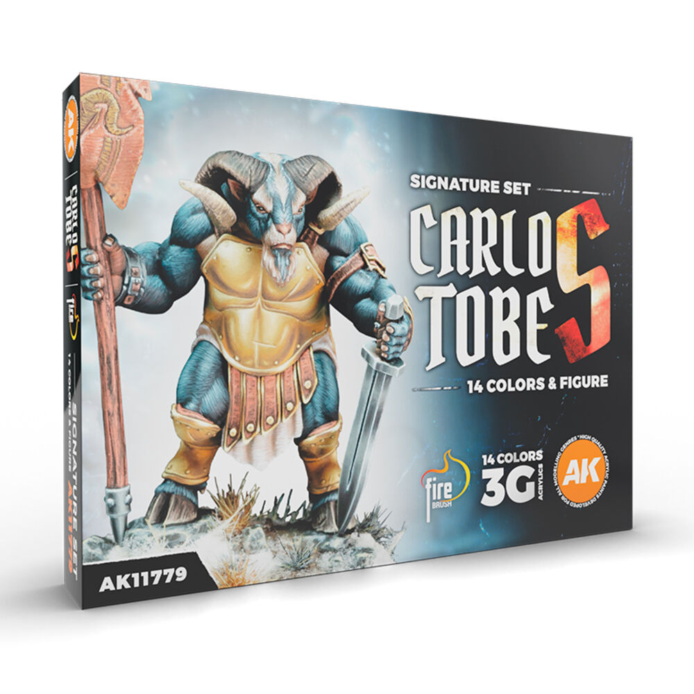 SIGNATURE SET. CARLOS TOBES - 14 COLORS + FIGURE