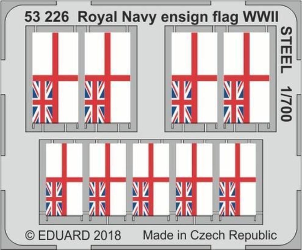 Royal Navy ensign flag WWII STEEL