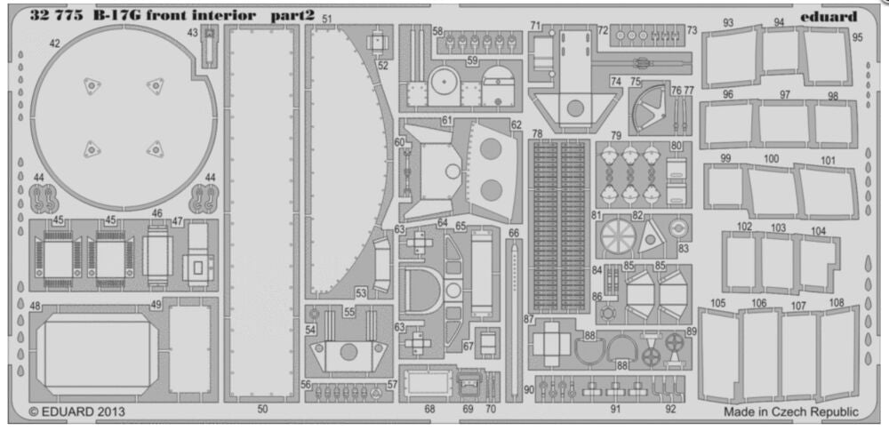 B-17G front interior S.A. for HK Models