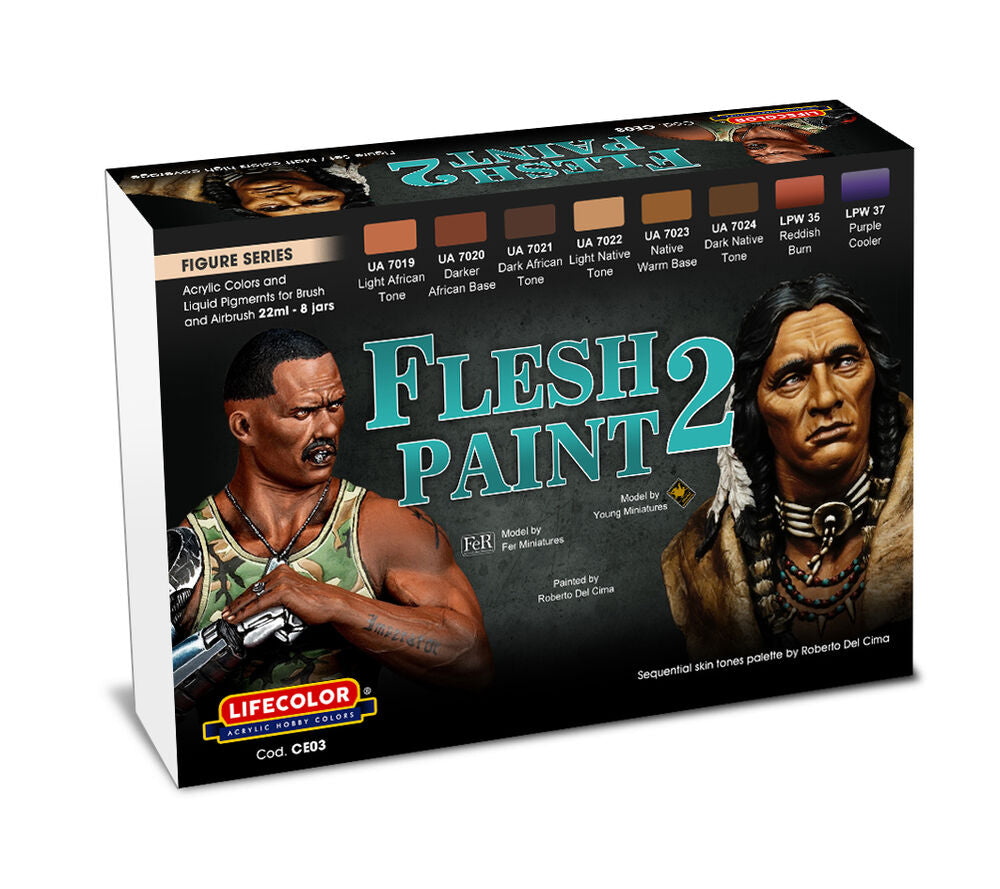 Flesh Paint Set 2 8 x 22 ml