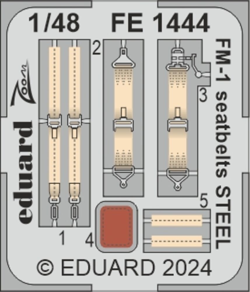 FM-1 seatbelts STEEL   TAMIYA