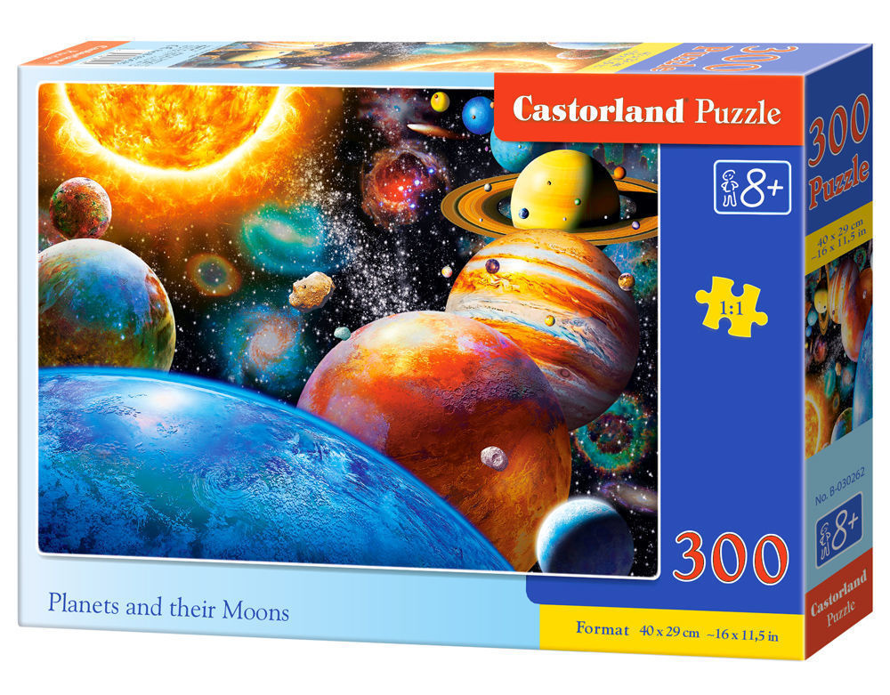 Planets and their Moons,Puzzle 300 Teile