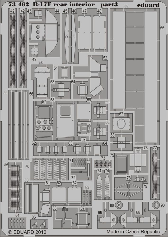 B-17F rear interior for Revell