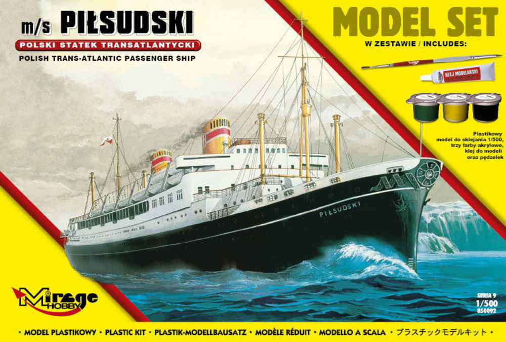 m/s PILSUDSKI(Trans-Atlantic Passenger S Ship)(Model Set)