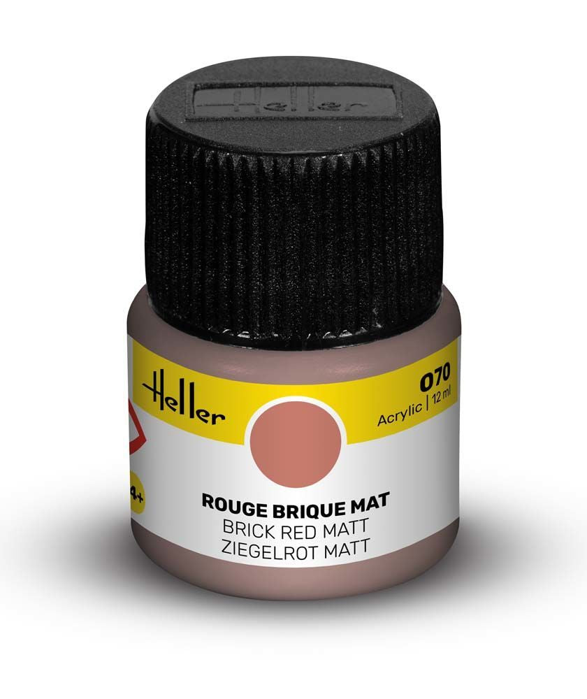 Peinture Acrylic 070 rouge brique mat