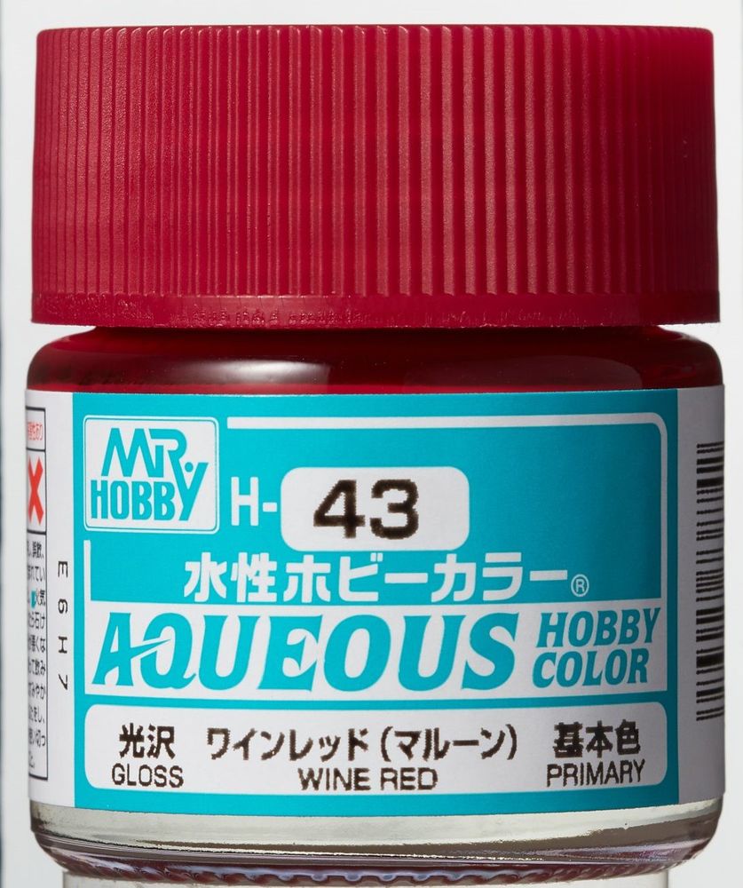 Mr Hobby -Gunze Aqueous Hobby Colors (10 ml) Wine Red