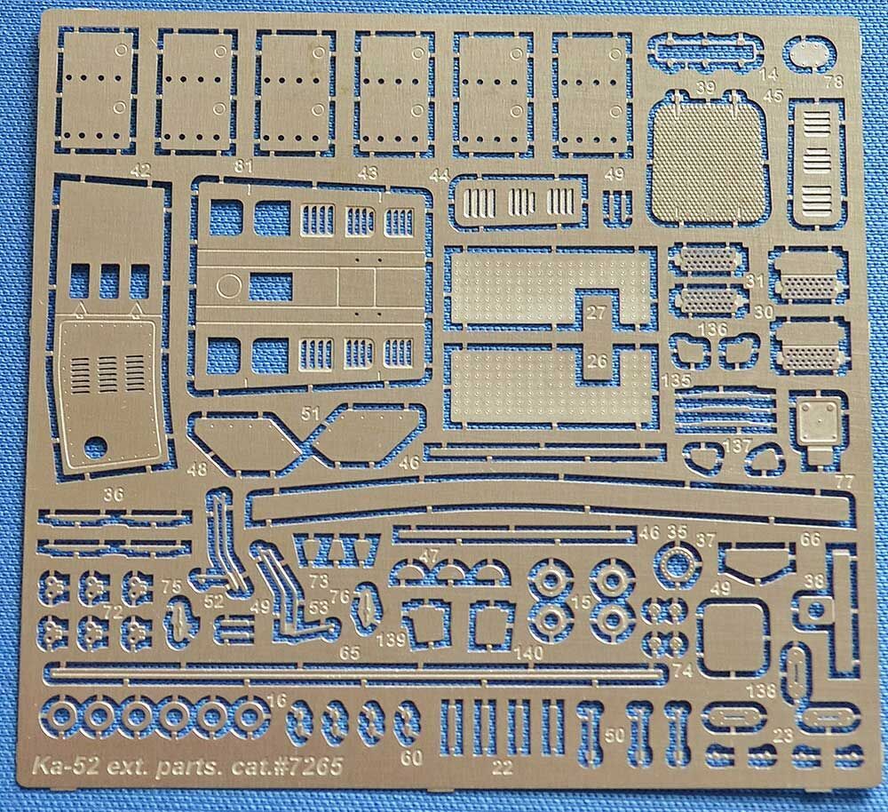 Photo-etched set for Ka-52 helicopter