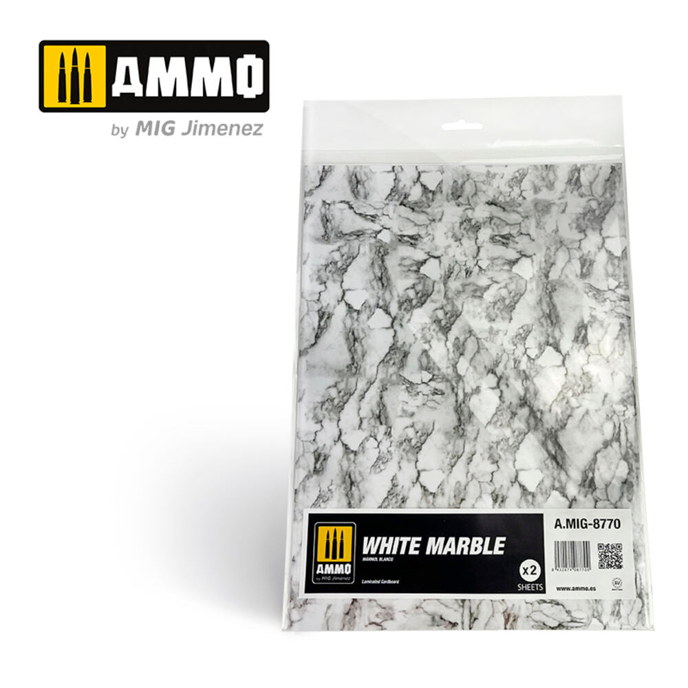 White Marble. Sheet of Marble - 2 pcs