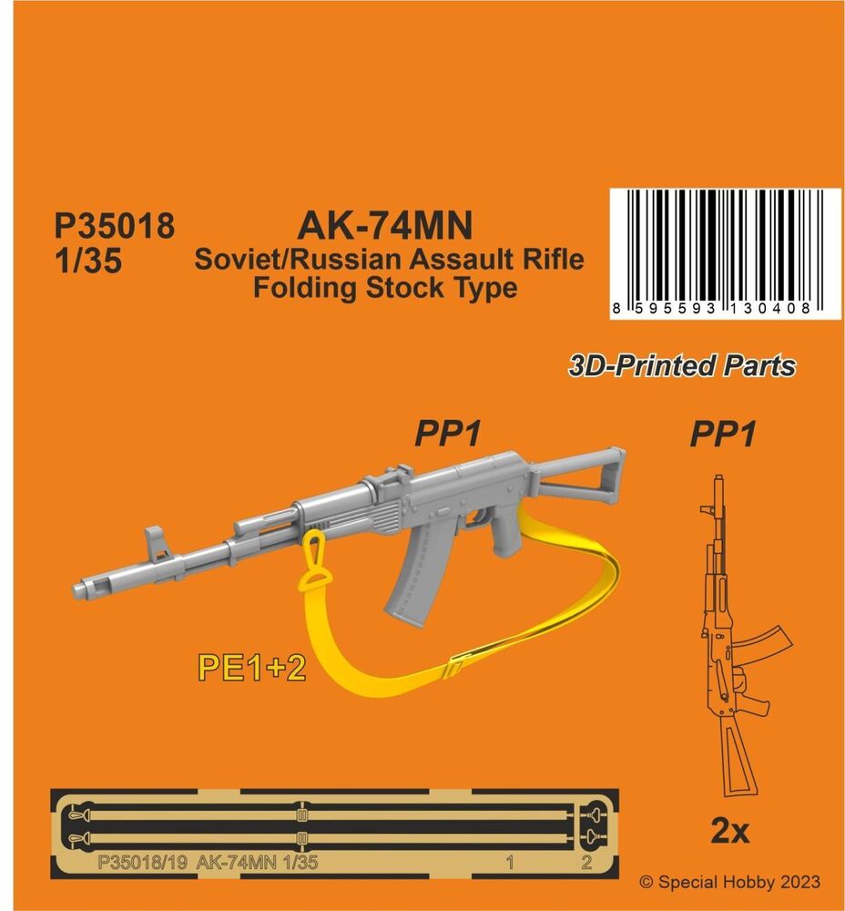 AK-74MN Soviet/Russian Assault Rifle / Folding Stock Type 1/35 (2 pcs.) 1st Century AD