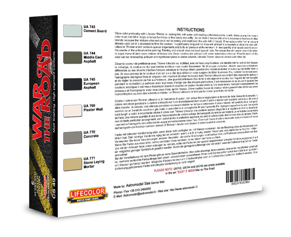 War On The Road ��� Concrete Tarmac & Plaster 6 x 22 ml