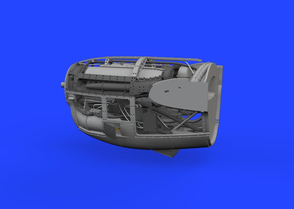 P-38J right engine PRINT 1/48 TAMIYA