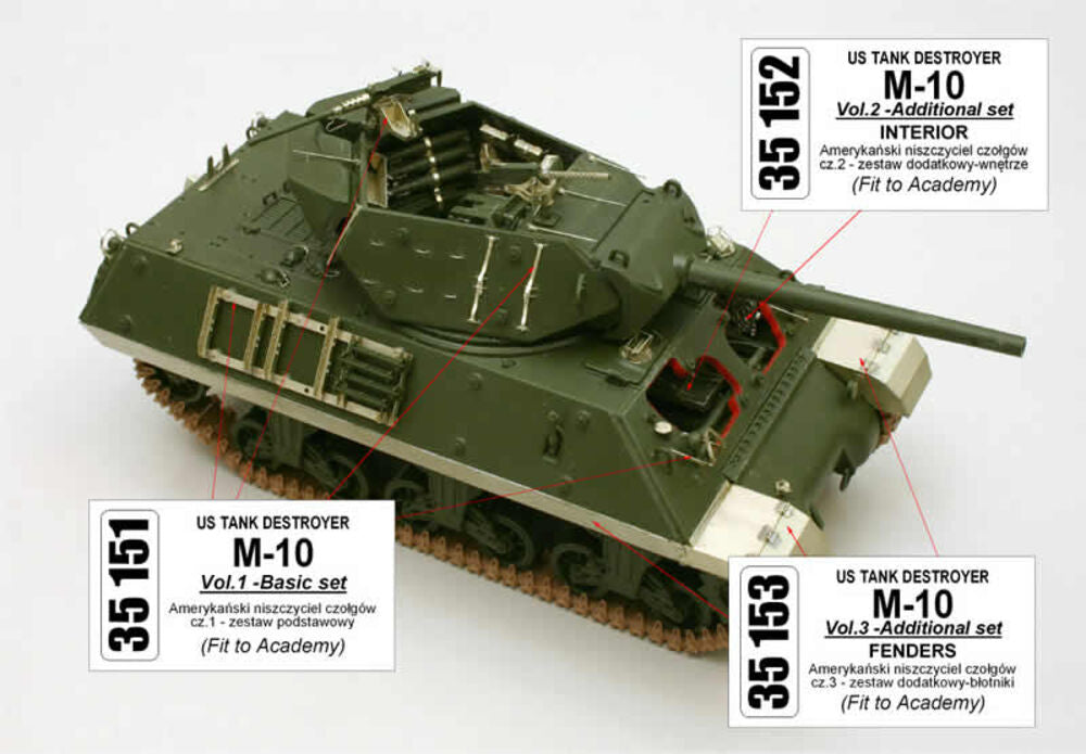 US Tank Destroyer M-10 - Vol.3 - Fenders