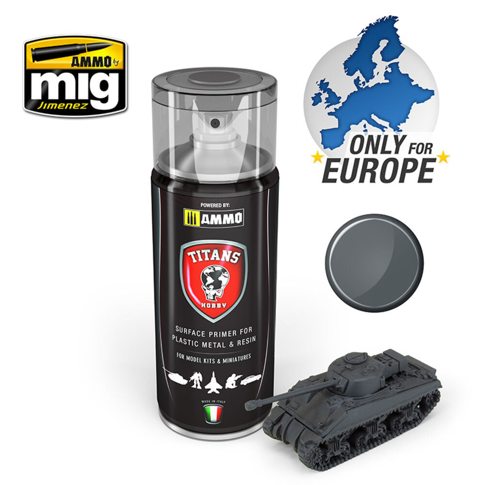 TITANS HOBBY Panzergrau Matt Primer (German Dark Grey)