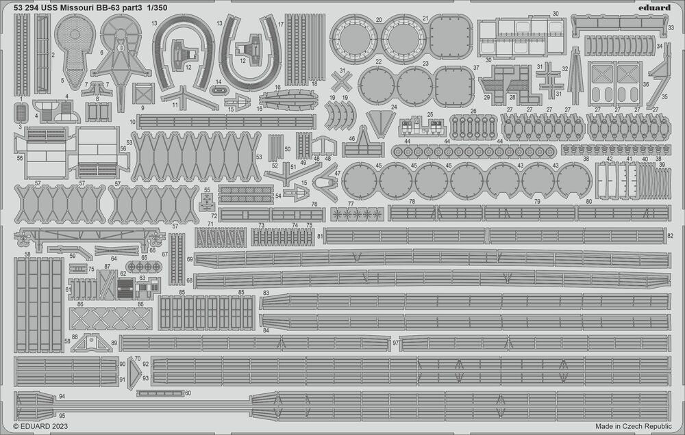 USS Missouri BB-63 part 3 1/350 HOBBY BOSS