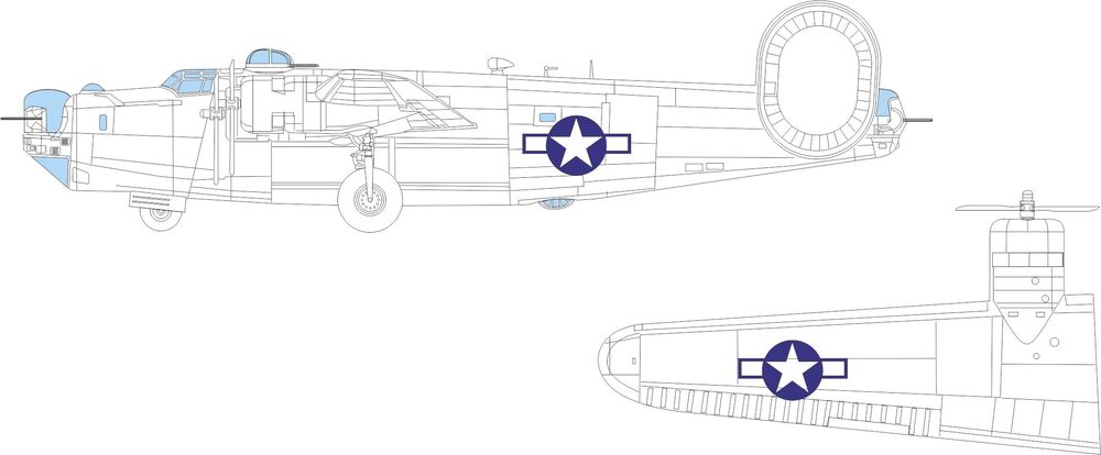 B-24H US national insignia 1/72