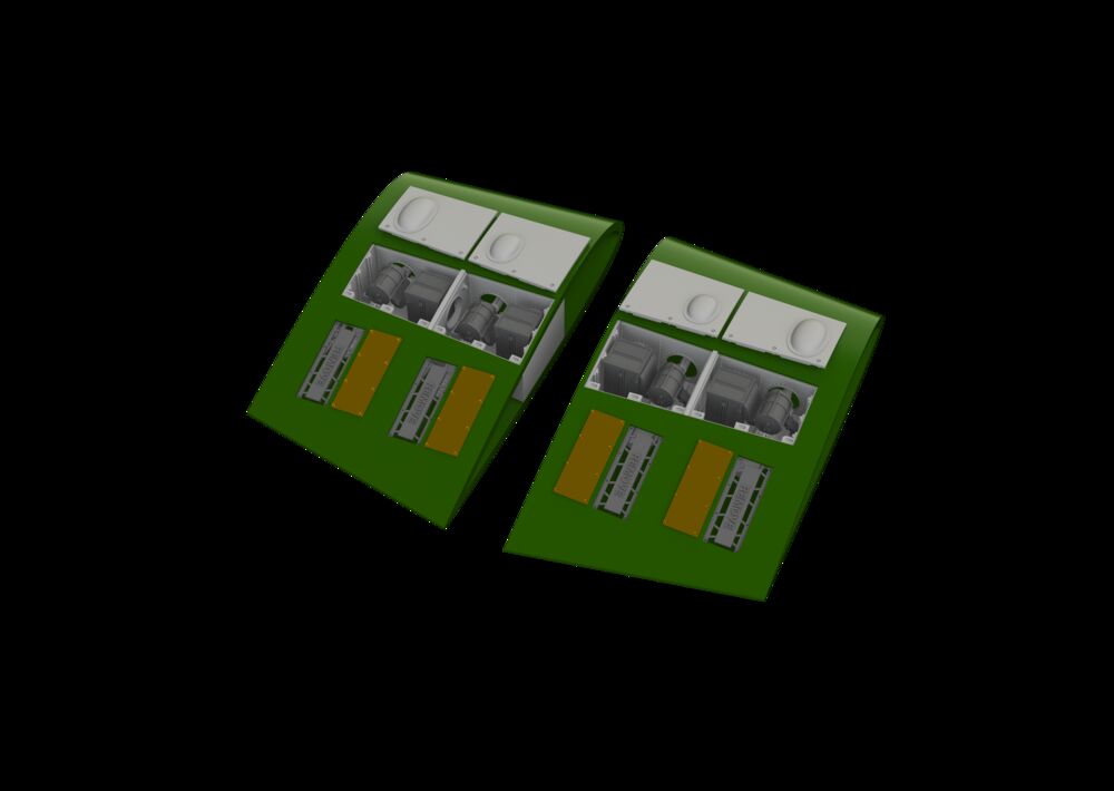 Hurricane Mk.II gun bays PRINT 1/48