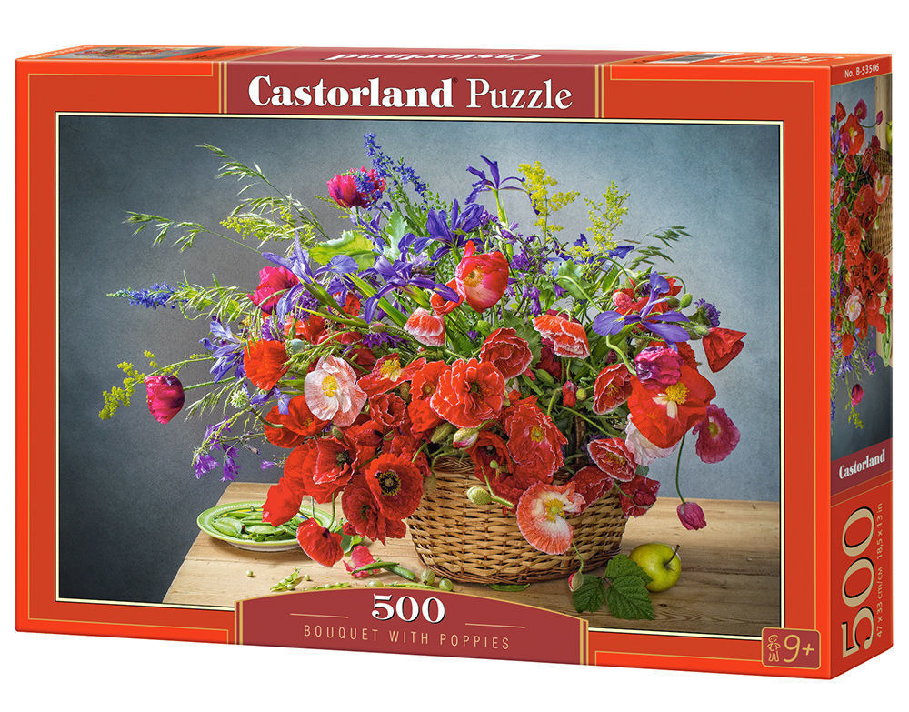 Bouquet with Poppies, Puzzle 500 Teile