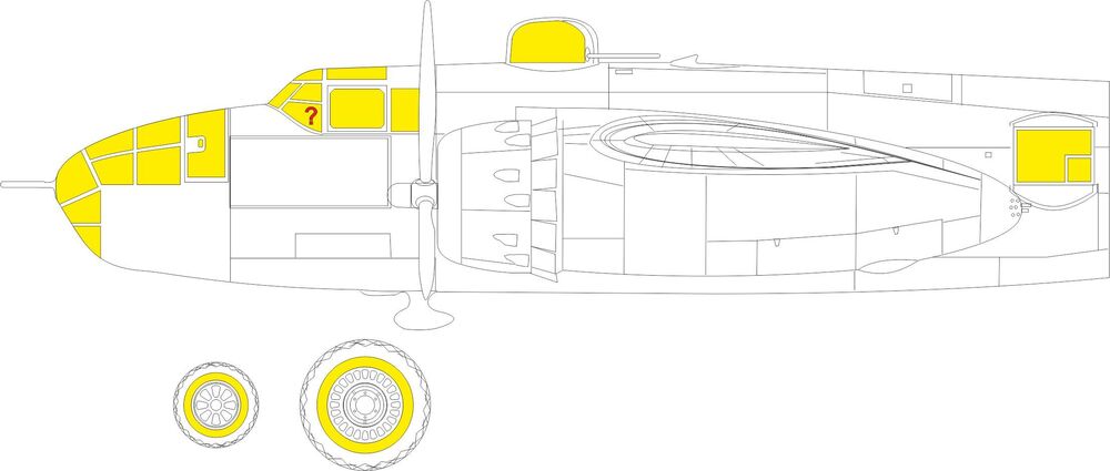 B-25J glazed nose 1/48 HKM