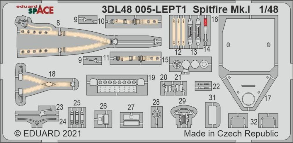 Spitfire Mk.I early SPACE 1/48 for EDUARD