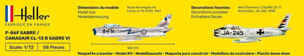 F-86F SABRE / CANADAIR CL-13 B Sabre VI