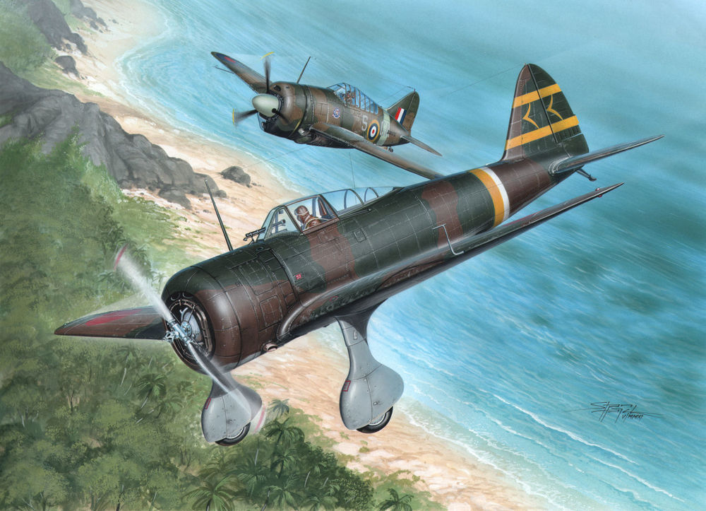 Ki-27 Otsu Nate Over Malaya & Philipp.