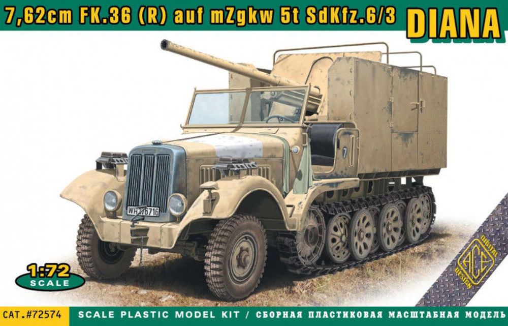 Sdkfz.6/3 DIANA 7,62cm FK.36 (R) auf mZgkw 5t