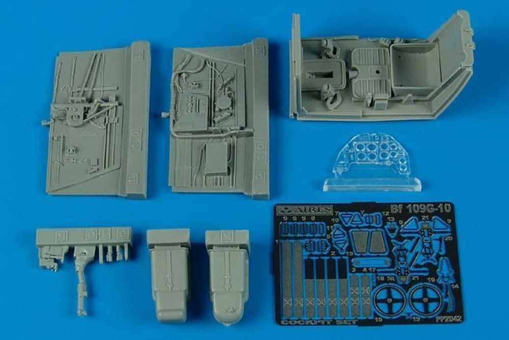 Bf 109G-10 Cockpit Set f��r Hasegawa Bausatz