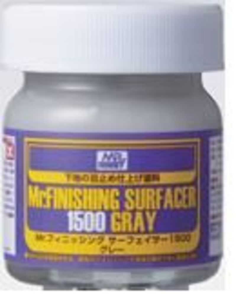 Mr Hobby -Gunze Mr. Finishing Surfacer 1500 Gray (40 ml)