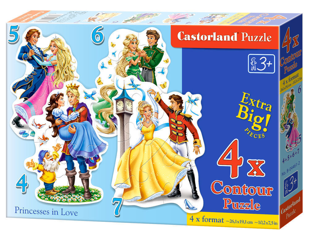 Princesses in Love,Puzzle 4+5+6+7 Teile