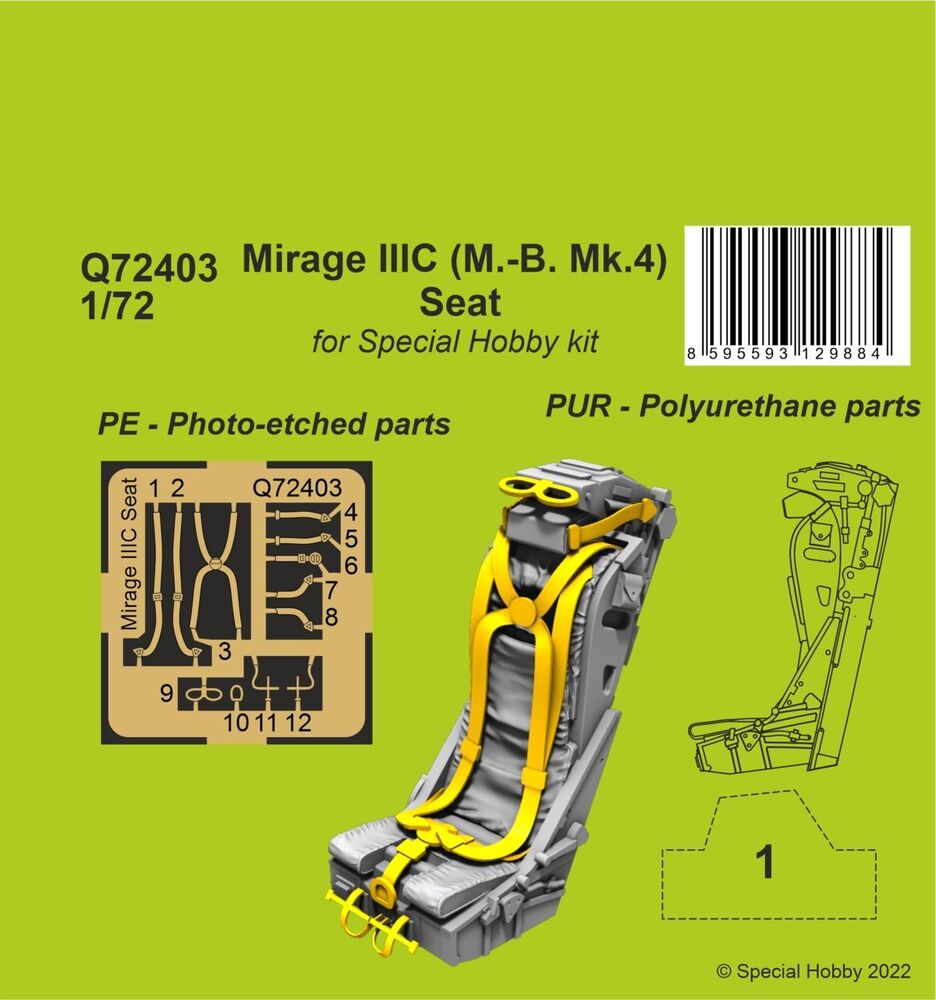 Mirage IIIC (M.-B. Mk.4) Seat