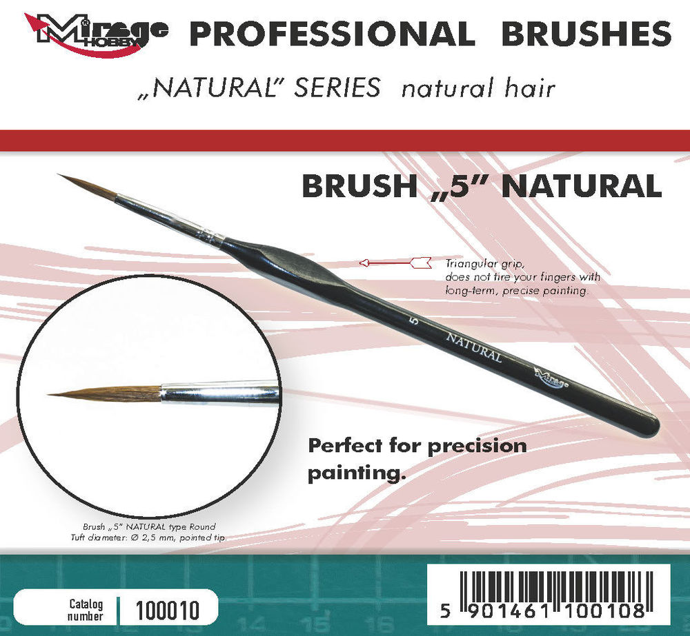 MIRAGE BRUSH NATURAL SIZE 5