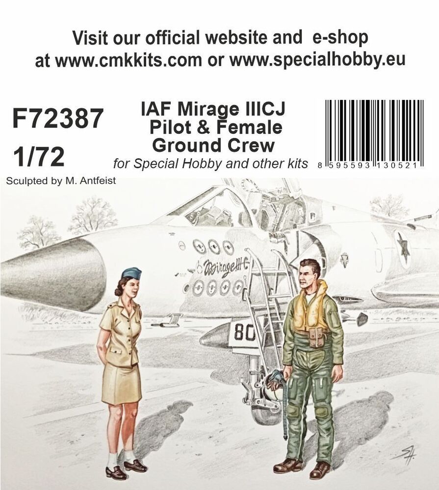 IAF Mirage IIICJ Pilot & Female Ground Crew