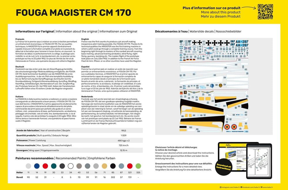 STARTER KIT Fouga Magister CM 170