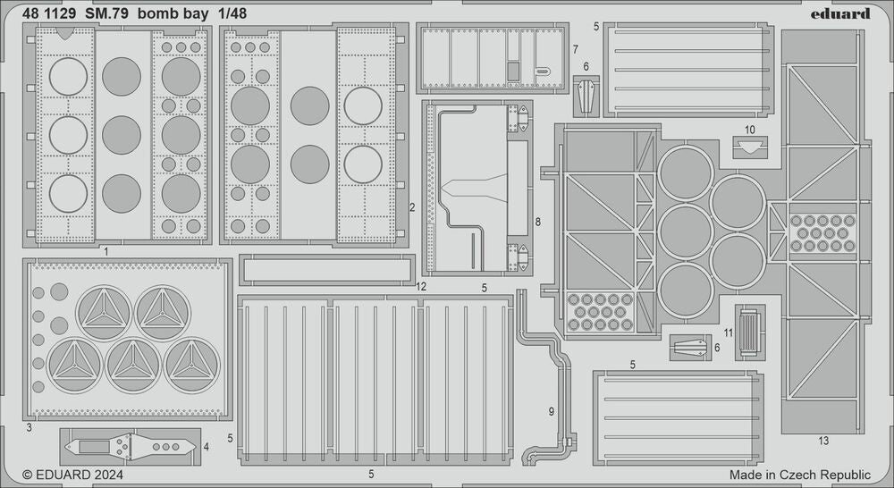 SM.79 bomb bay 1/48 EDUARD