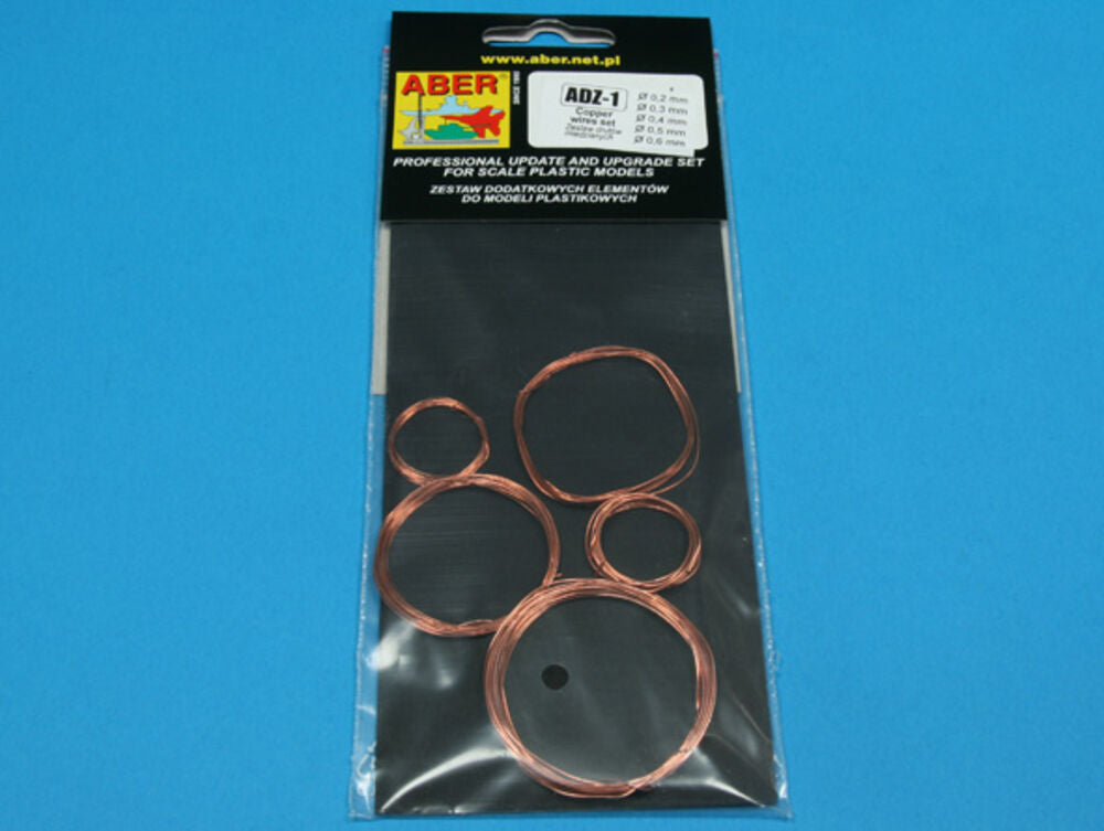 Wires set (diameter 0,2 0,3 0,4 0,5 0,6 mm, lenght 1m each)