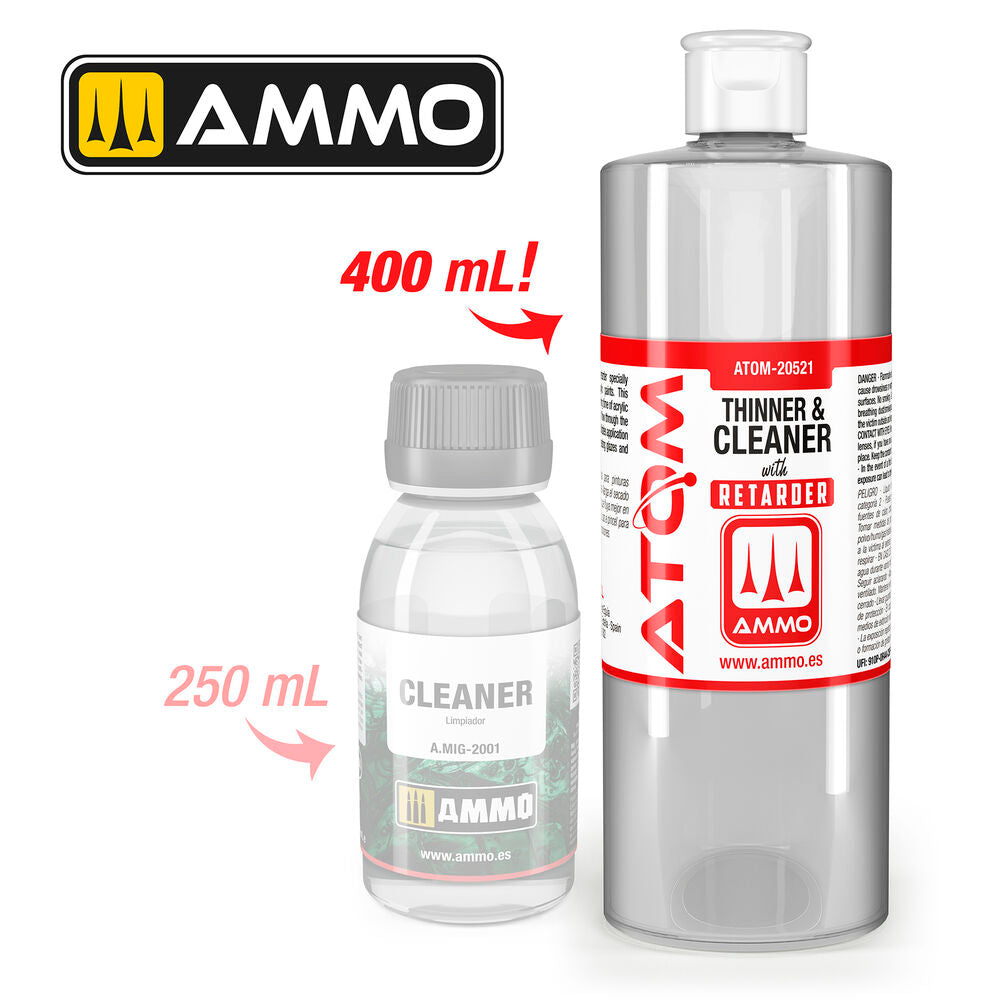 ATOM Thinner and Cleaner with Retarder 400 mL